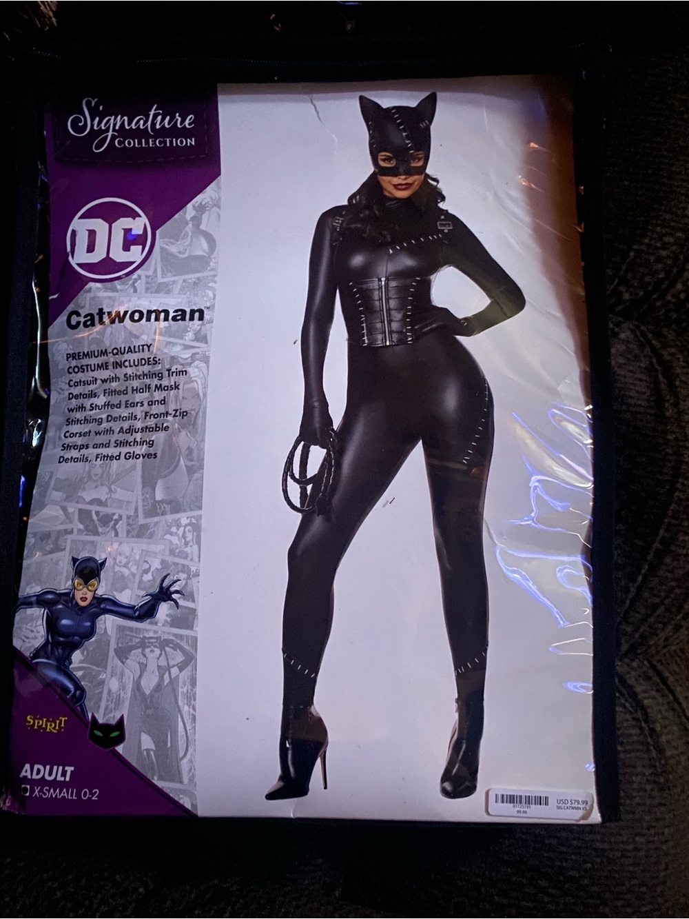 Spirit Black Catwoman Catsuit Costume